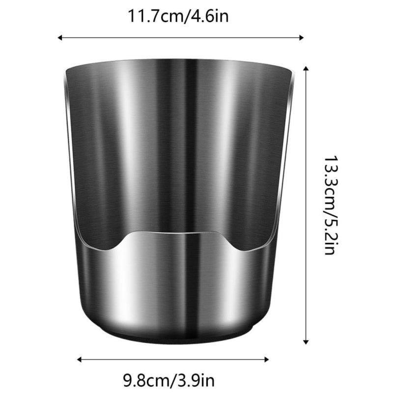 Shopsylan Spoon Rest With Pot Lid Holder - 2 In 1 Stainless Steel Vertical Rack | Hold Multiple Utensils | Spoon Rest | For Counter Cabinet Kitchen Oven Home