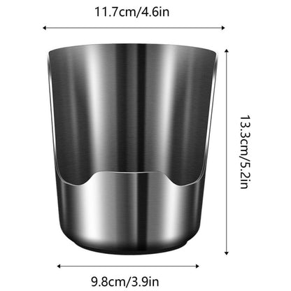 Shopsylan Spoon Rest With Pot Lid Holder - 2 In 1 Stainless Steel Vertical Rack | Hold Multiple Utensils | Spoon Rest | For Counter Cabinet Kitchen Oven Home