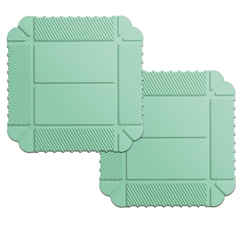 Shopsylan Magnetic Silicone Trivet Mat - Heat Resistant Hot Pad for Hot Dishes, Pots & Pans, Non-Slip Table & Countertop Protector 2PCS